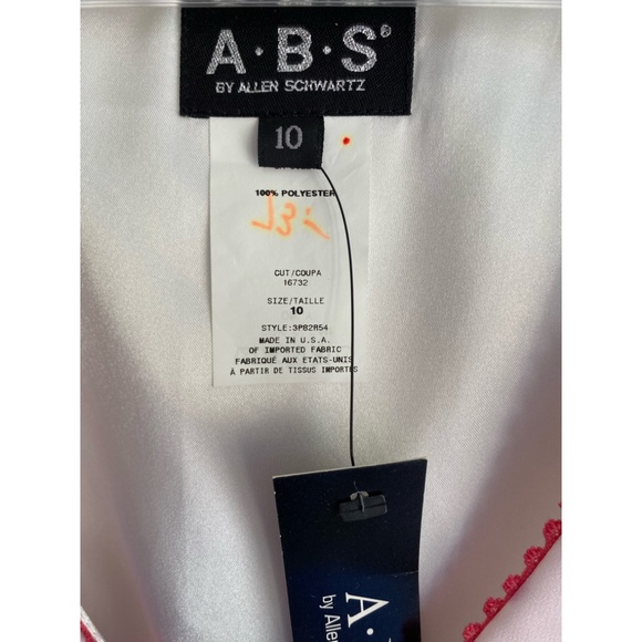 ABS Floral Smocked Dress V-Neck Sleeveless Lined Prom Party - Picture 8 of 11